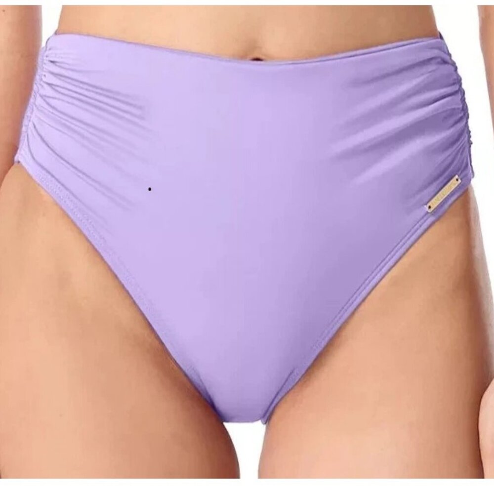 NWT Vince Camuto Women's High-Waisted Bikini Bottom Swimsuit, Lavender, Small